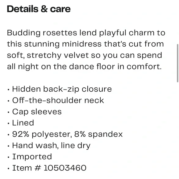 Avec Les Filles Rosette Off the Shoulder Mini Dress 8 - Picture 6 of 6